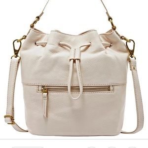 Fossil Vickery Leather Drawstring Purse / Bag